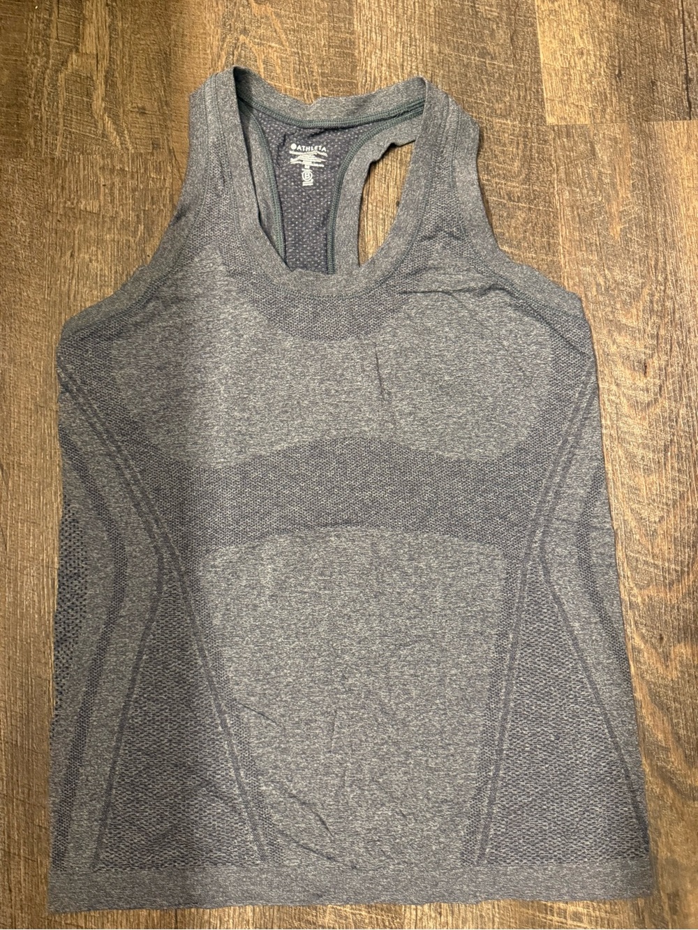 Athleta Heather Gray Seamless Racerback Tank